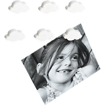 cloud magnets set of six