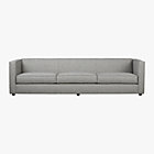club 3-seater sofa in grey felt.