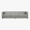 club 3-seater sofa in grey felt.overall: 101"Wx34"Dx26"Hinterior seat: 90"W23"Dx16.5"H