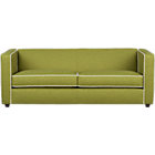 club sofa in moss with piping.