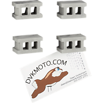 concrete magnets set of four