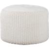 criss knit indoor-outdoor pouf