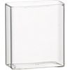 cuboid 4" vase. 1.9"sq.x4"H