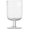 curve short clear wine glass