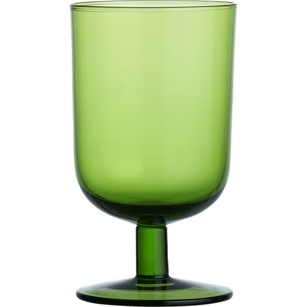 CurveWineGlassGreen13ozS13