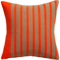 division red orange 20" pillow