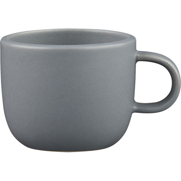 doppio matte grey mug CB2