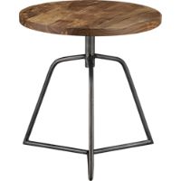 dot acacia side table-stool