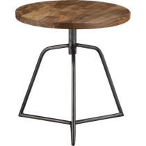 dot acacia side table-stool