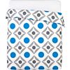 dot trellis full/queen duvet cover. 88"Wx92"L