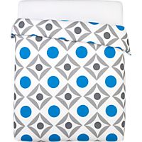 dot trellis full/queen duvet cover