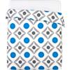 dot trellis full/queen duvet cover
