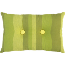 button-up double green stripe 18"x12" pillow