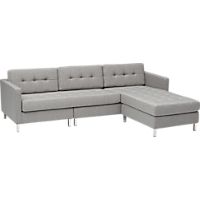 dual pebble tufted sectional