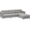 dual pebble tufted sectional