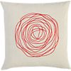 ebb red pillow.
