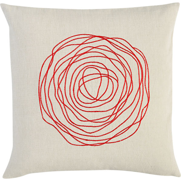 EbbPillow16inRedS13