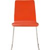 echo orange chair. overall: 19"Wx18"Dx33"Hseat: 18"H