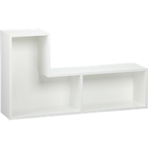 elston white modular shelf
