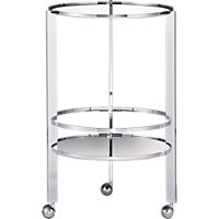 ernest chrome bar cart