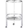 ernest chrome bar cart