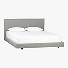 façade grey queen bed.