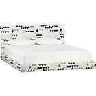 façade motif queen bed (mattress sold separately).