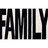 family black and white rug.
