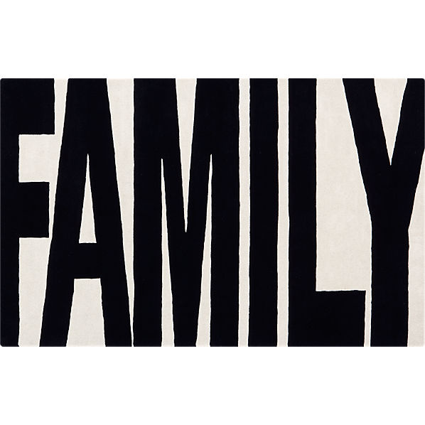 FamilyRugBlkWht5x8F12