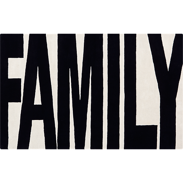 FamilyRugBlkWht5x8F12