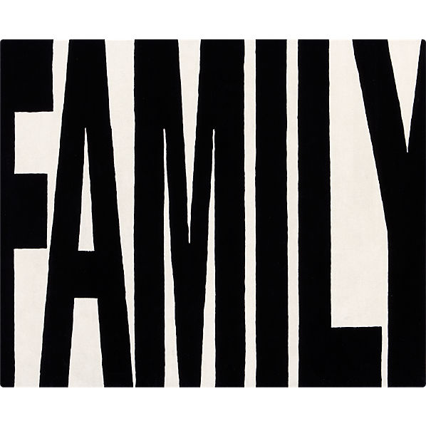 FamilyRugBlkWht8x10F12
