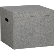 grey felt file box