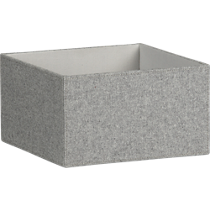 grey felt open storage box