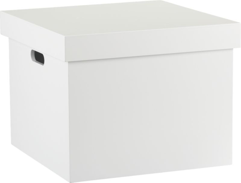 white file box | CB2