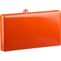 flask orange vase