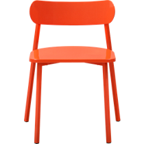 fleet hot orange chair
