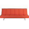 flex sleeper sofa in orange.overall: 80"Wx37.5"Dx33.5"Hseat: 15"Hbed: 80"Wx49"Dx15"H