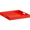 format orange tray. 16"sq.x2"H