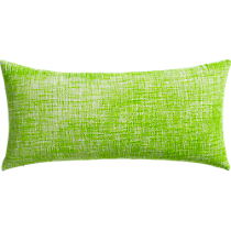 format bright green 23"x11" pillow