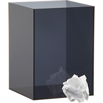 smoke format acrylic wastecan