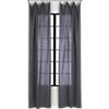 French-Belgian dark grey linen panel