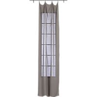 French-Belgian light grey linen panel