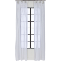 French-Belgian white linen panel