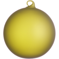 frosted green ornament