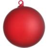 frosted red ornament