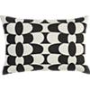 geo mod black and natural 18"x12" pillow