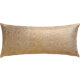 glitterati gold 36"x16" pillow with down-alternative insert