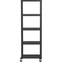 go-cart carbon five-shelf bookcase