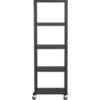 go-cart carbon five-shelf bookcase