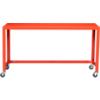 go-cart bright orange console table